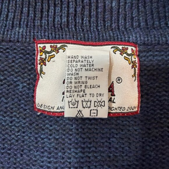 Vintage Christmas Snowman Embroidered Sweater, Tiara International, Sz.M - Picture 10 of 10